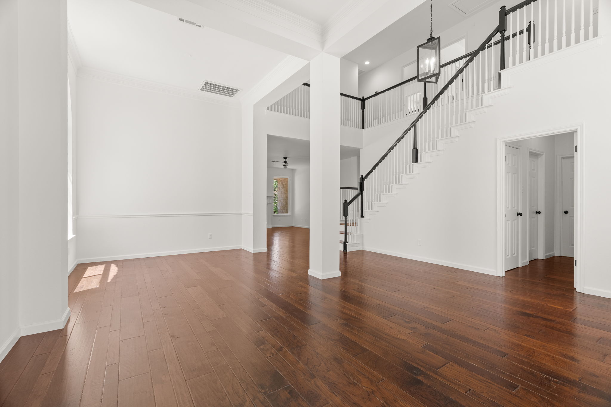 Three highly flexible main-level spaces offer endless possibilities, making it ideal for everyday living and entertaining.