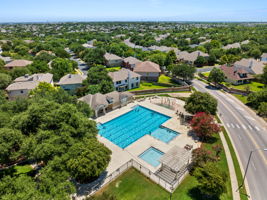 The community swimming pool is just minutes away.