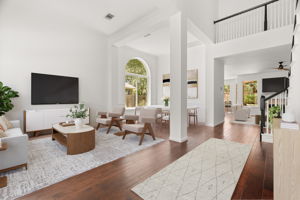 Three highly flexible main-level spaces offer endless possibilities, making it ideal for everyday living and entertaining.
