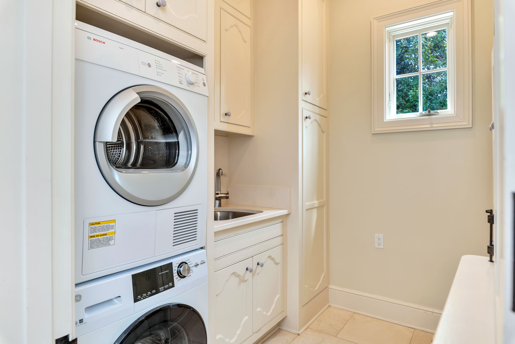 With a convenient main laundry room