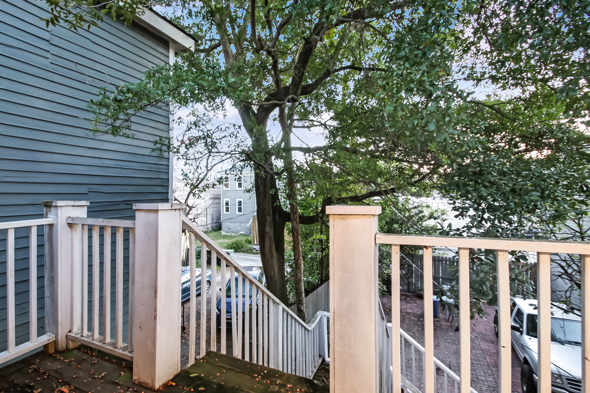 Stairway to access the Second Floor Unit