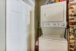 Laundry Area in Downstairs Unit