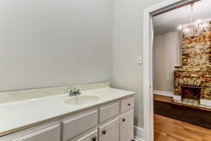 Half Bathroom at Second Floor Unit