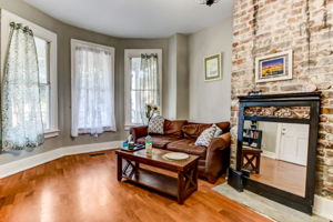 Living Room in Downstairs Unit