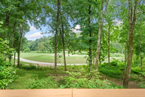 View of the golf course from the deck