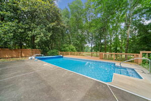 Swimming pool overlooking the golf course