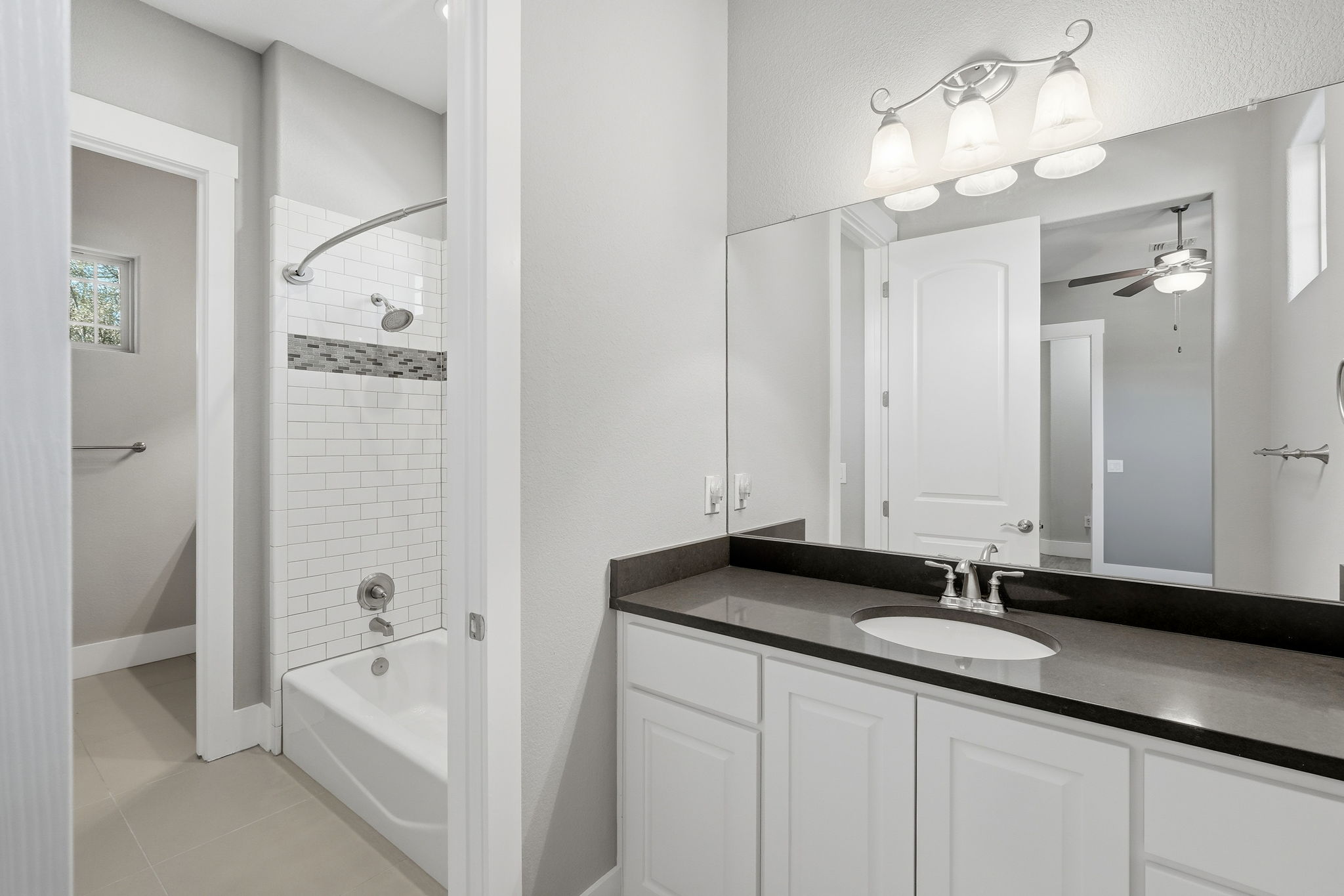 Pass Through Bathroom