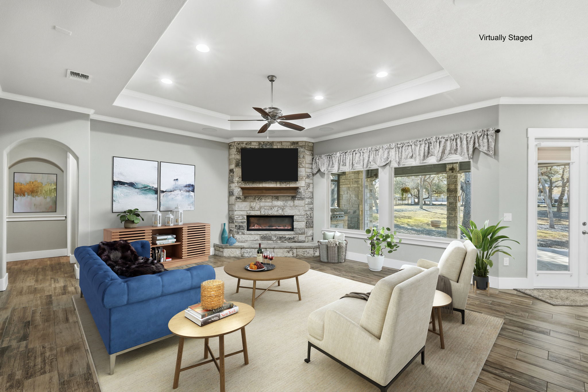 Living Room Virtually Staged