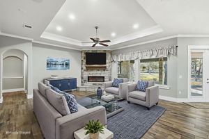 Living Room Virtually Staged