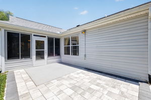 Rear Paver Patio