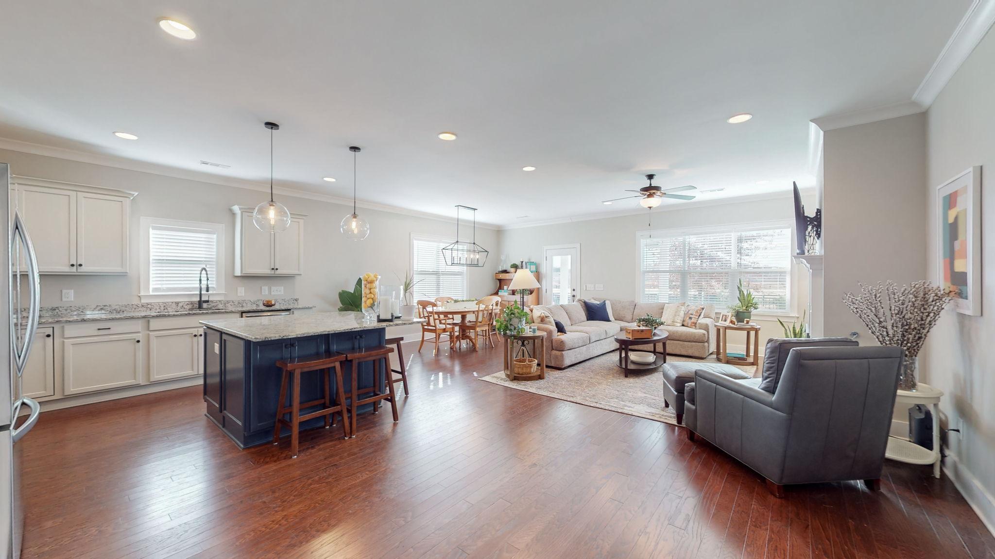 The large open space is perfect entertaining.