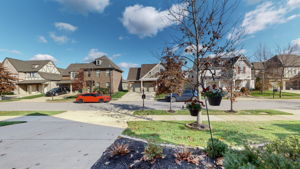 Across the street you'll find one of the neighborhood green spaces, perfect for taking a stroll and enjoying the sunsets.