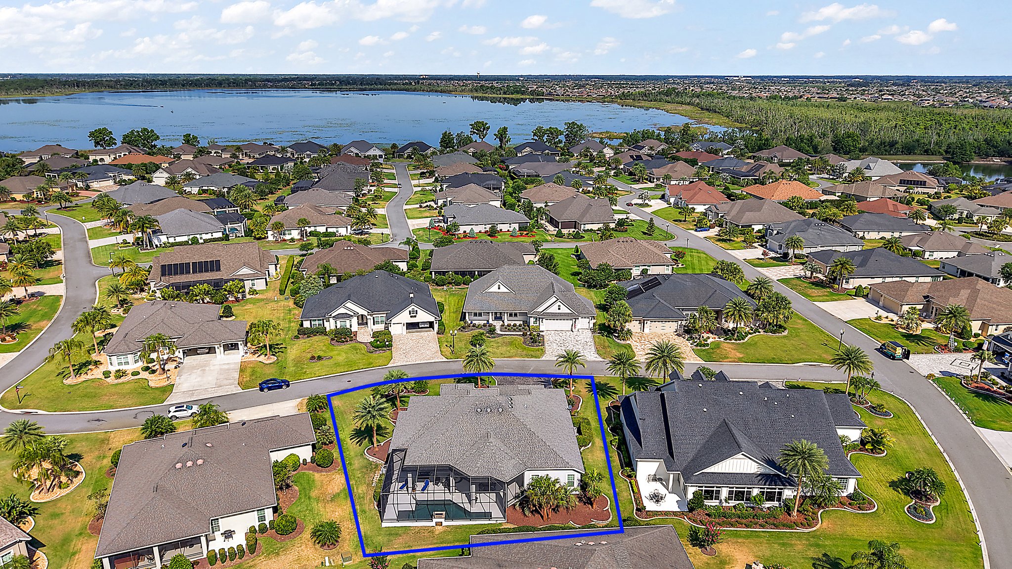 Aerial with Property Boundaries
