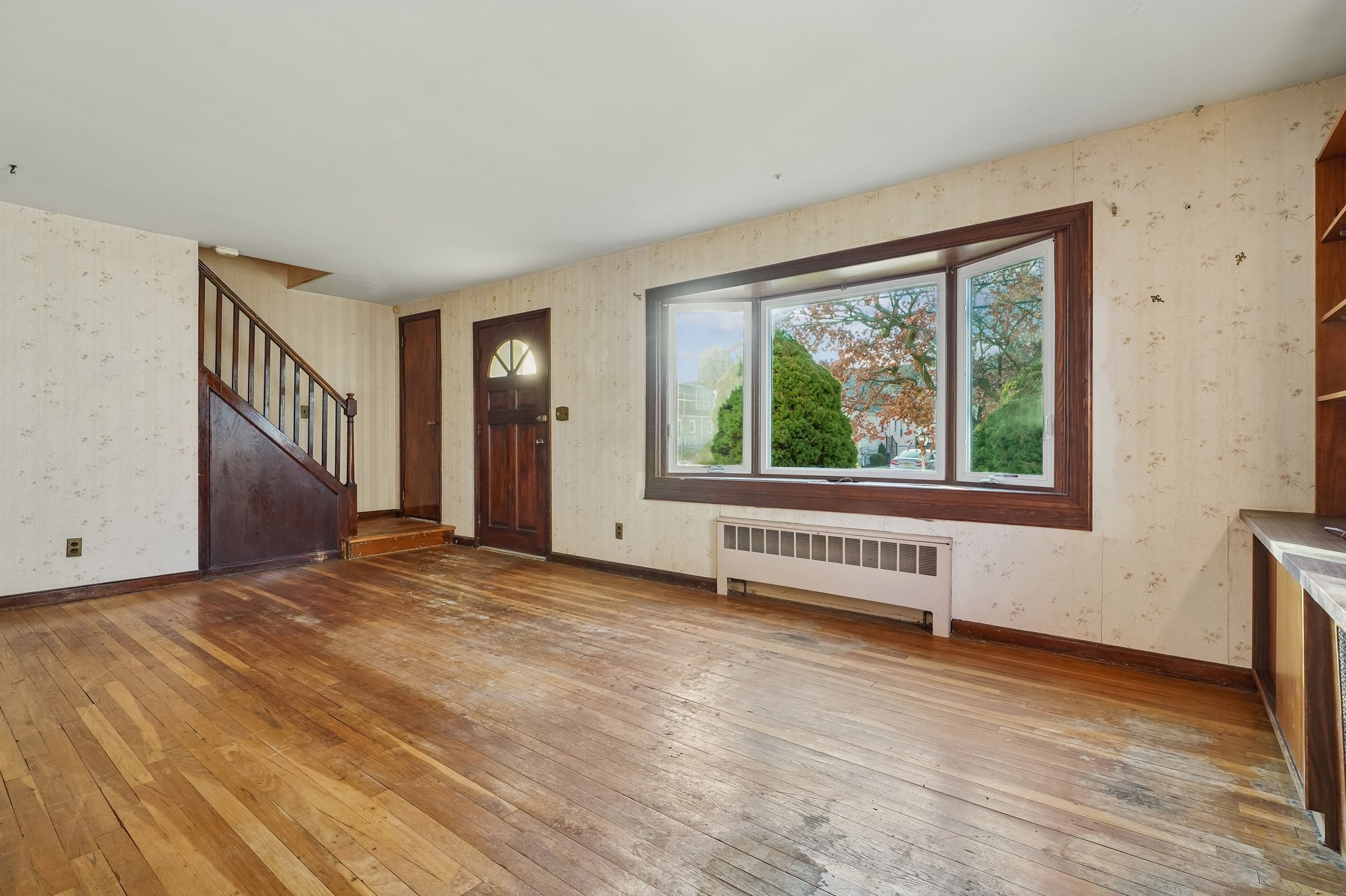 Living Room with Bay Window