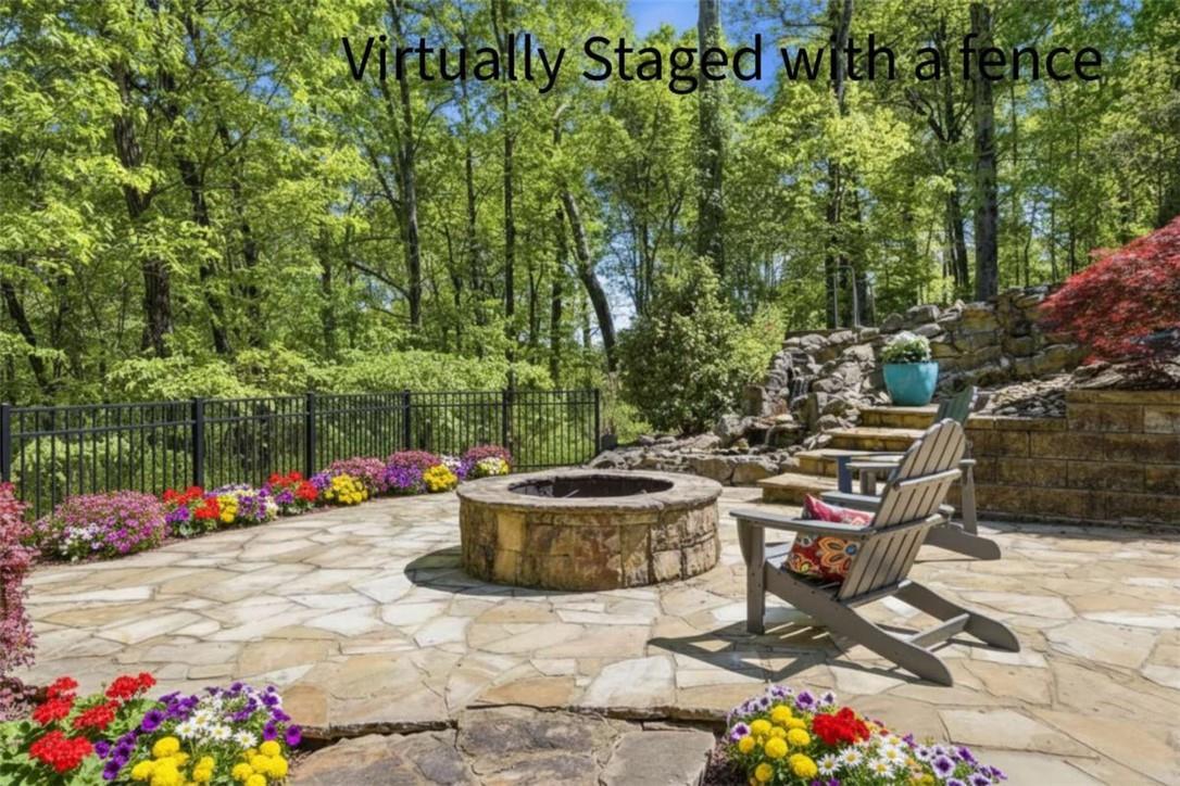 If you want to install a fence that is easy to do!  We have virtually staged it for you!