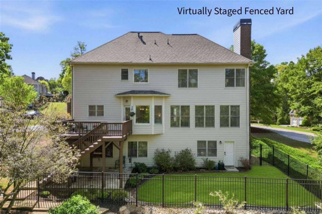 If you want to fence...easy to do!  Yard is 16'x40' so plenty of room to play!