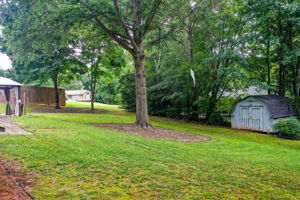 16 Aerial Back Yard w Utility Shed
