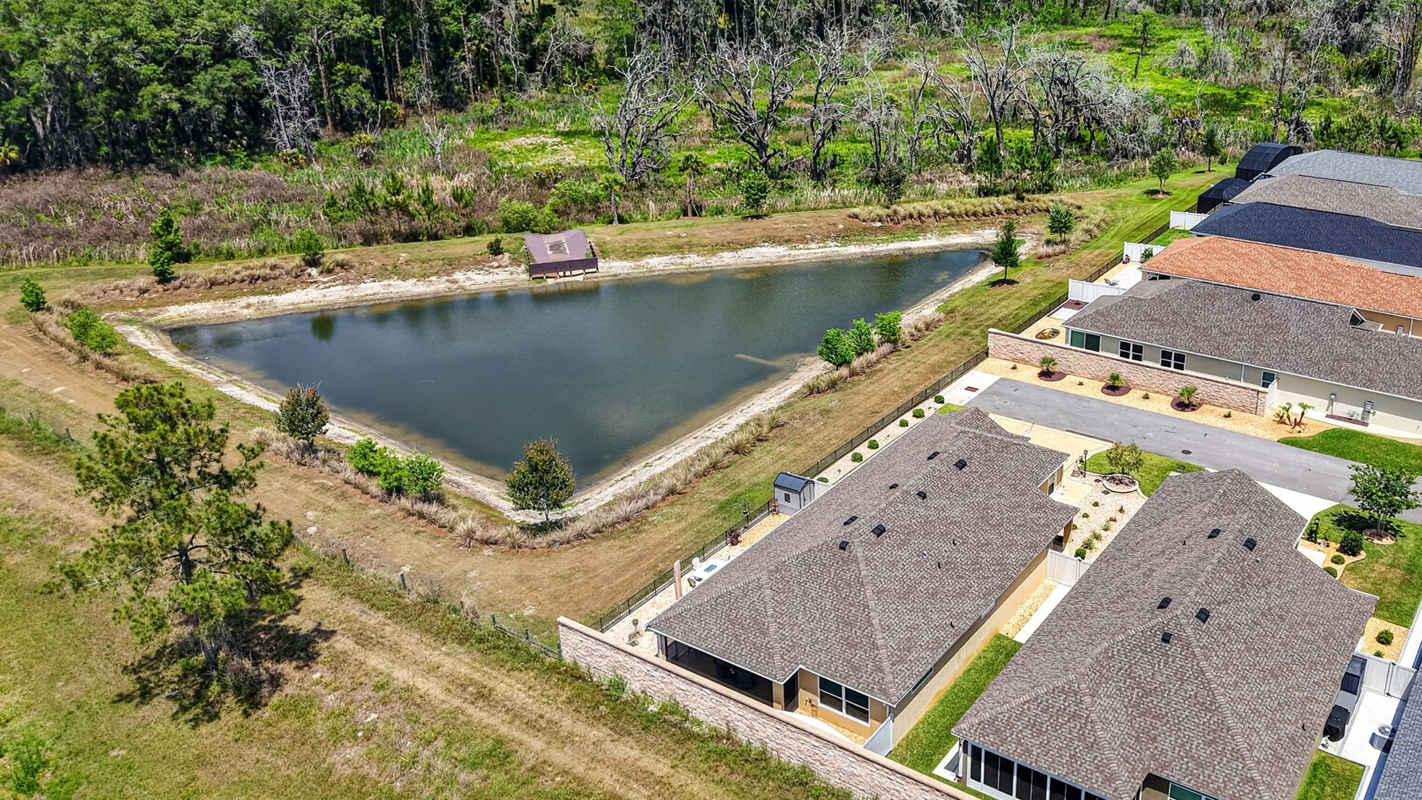 Aerial Rear Elevation with WATER VIEW