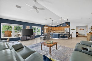 Lioving, Dining, and Kitchen