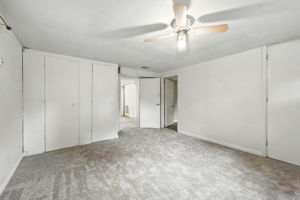 Non-conforming bedroom with ample closet space...