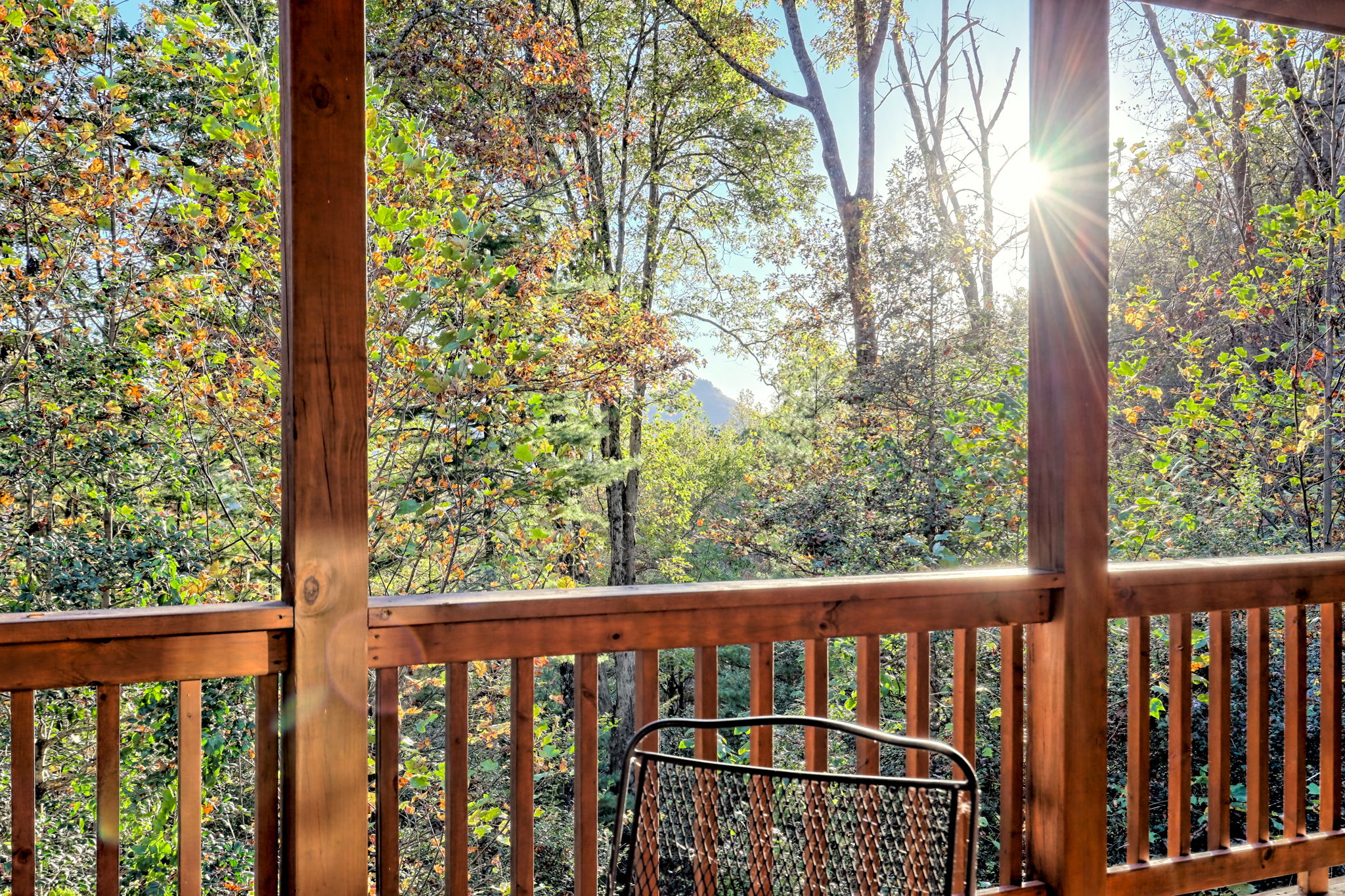 Back Porch - Sunset Mountain View