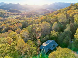 Aerial of Home - Sunset Mountain View