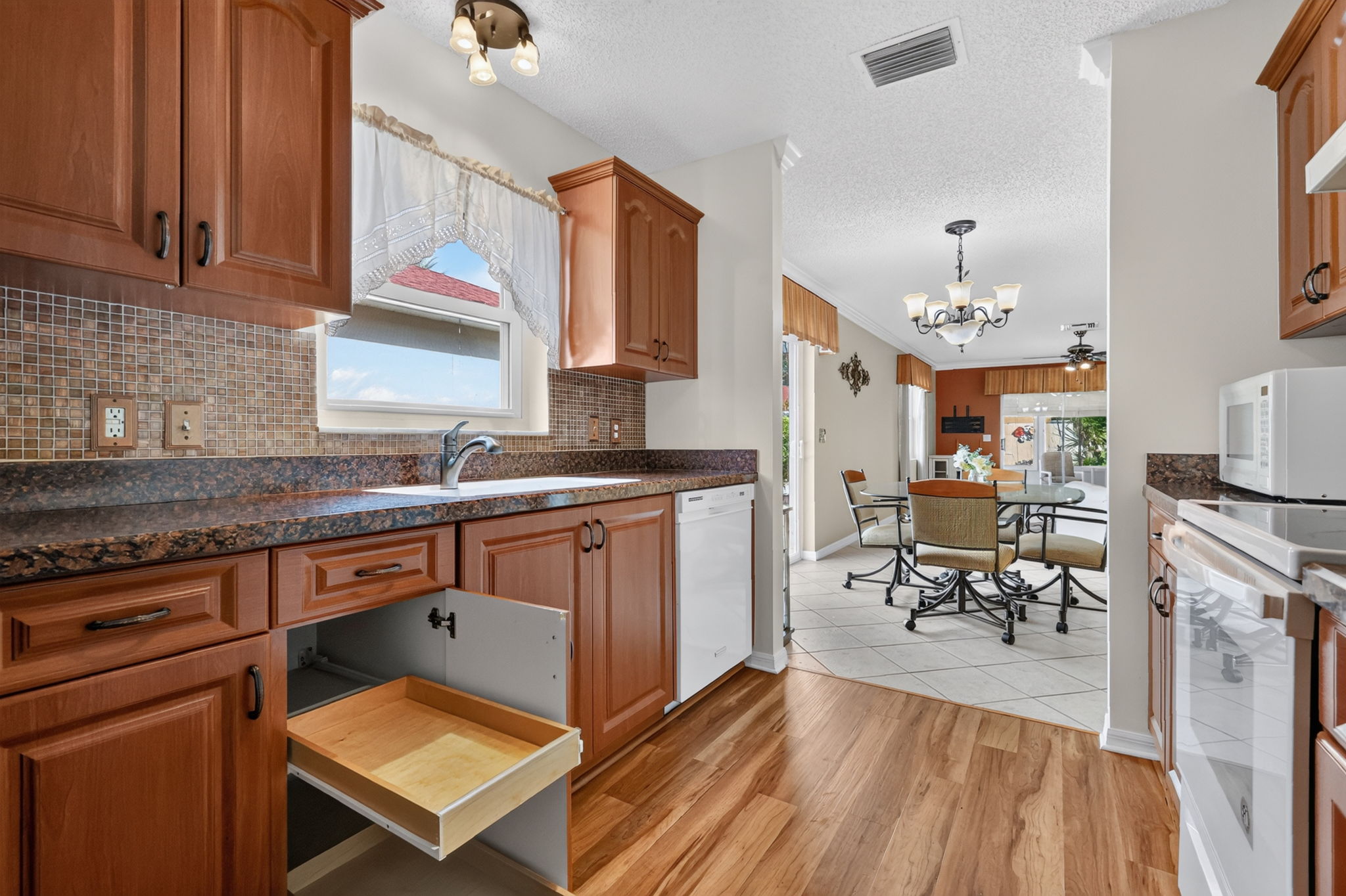Kitchen with Roll-Out Shelving