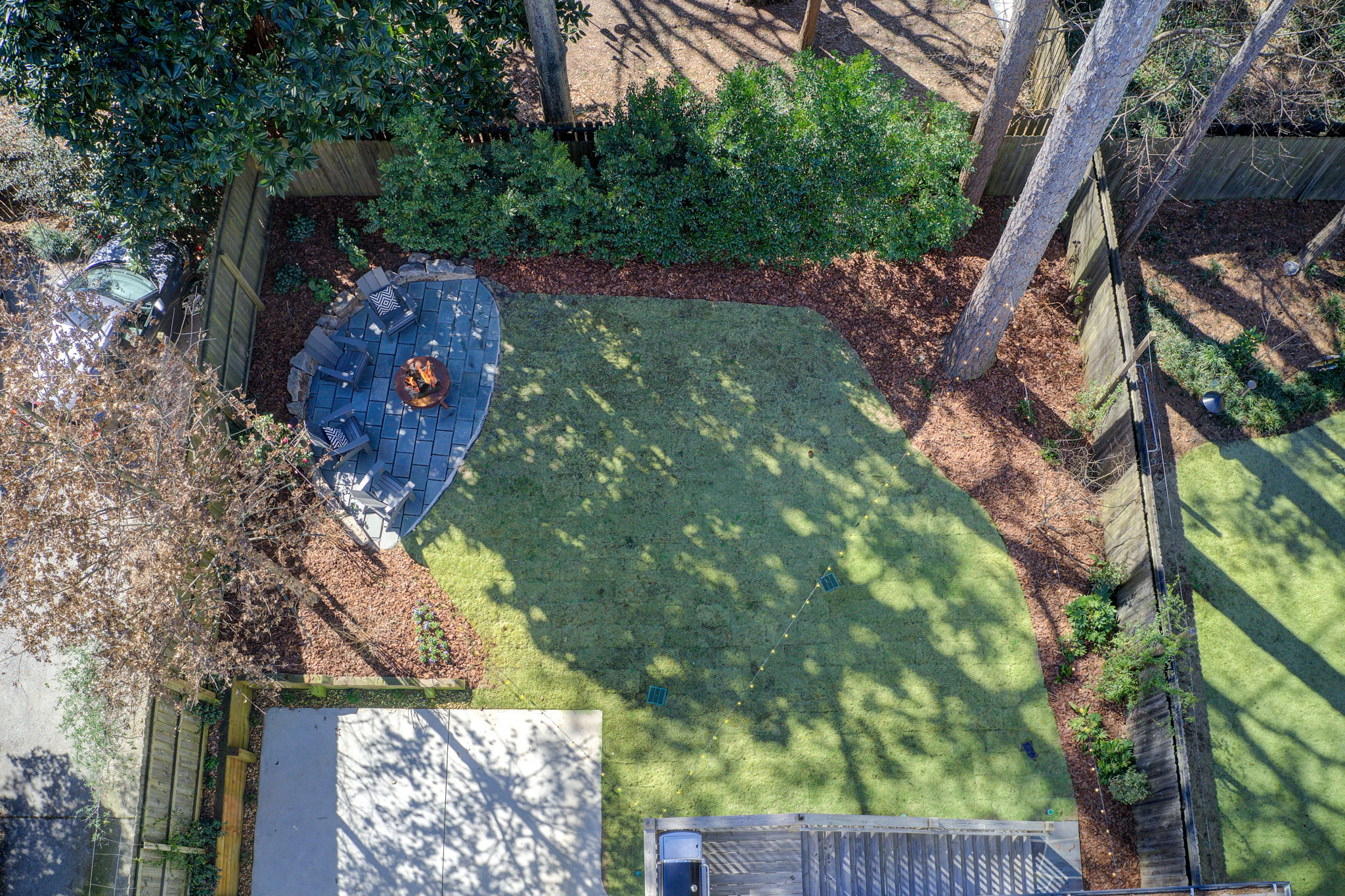 51 Aerial Back Yard Bird's Eye View