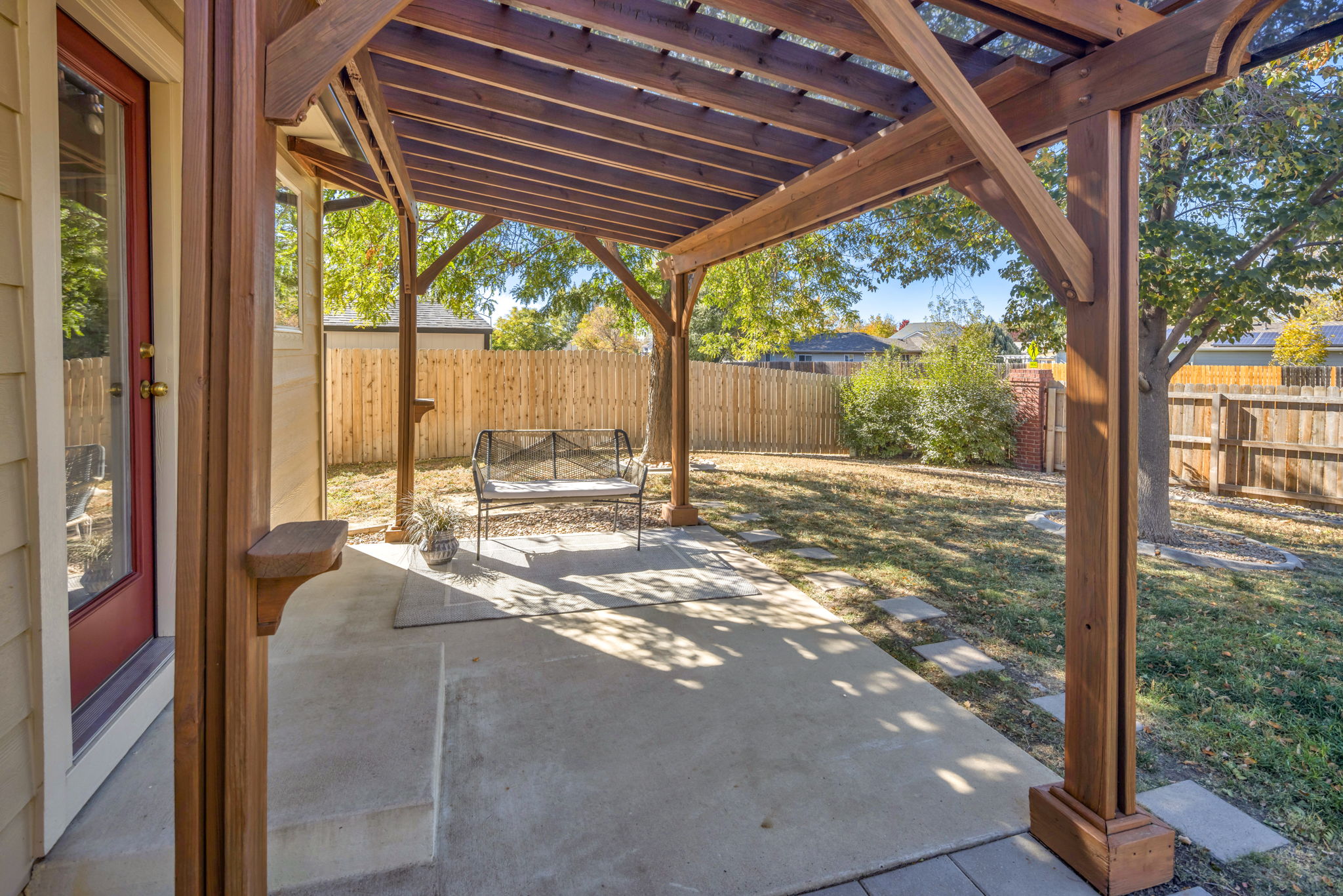 Gorgeous Pergola Over Back Patio