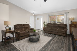 Natural Light Pours Into the Living Room