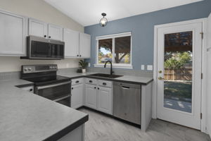 Kitchen Features All Stainless Steel Appliances