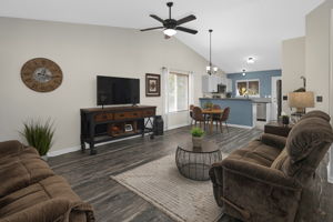 Step Inside to a Wide Open Floorplan & Vaulted Ceilings