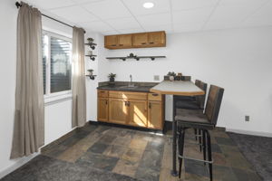 Wet Bar Area in Basement is Great for Entertaining