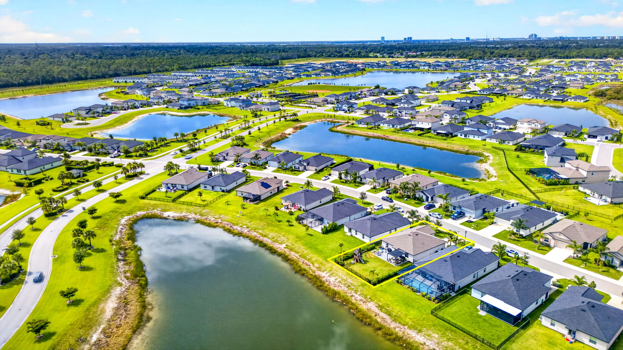 Aerial 9 -Lot Lines