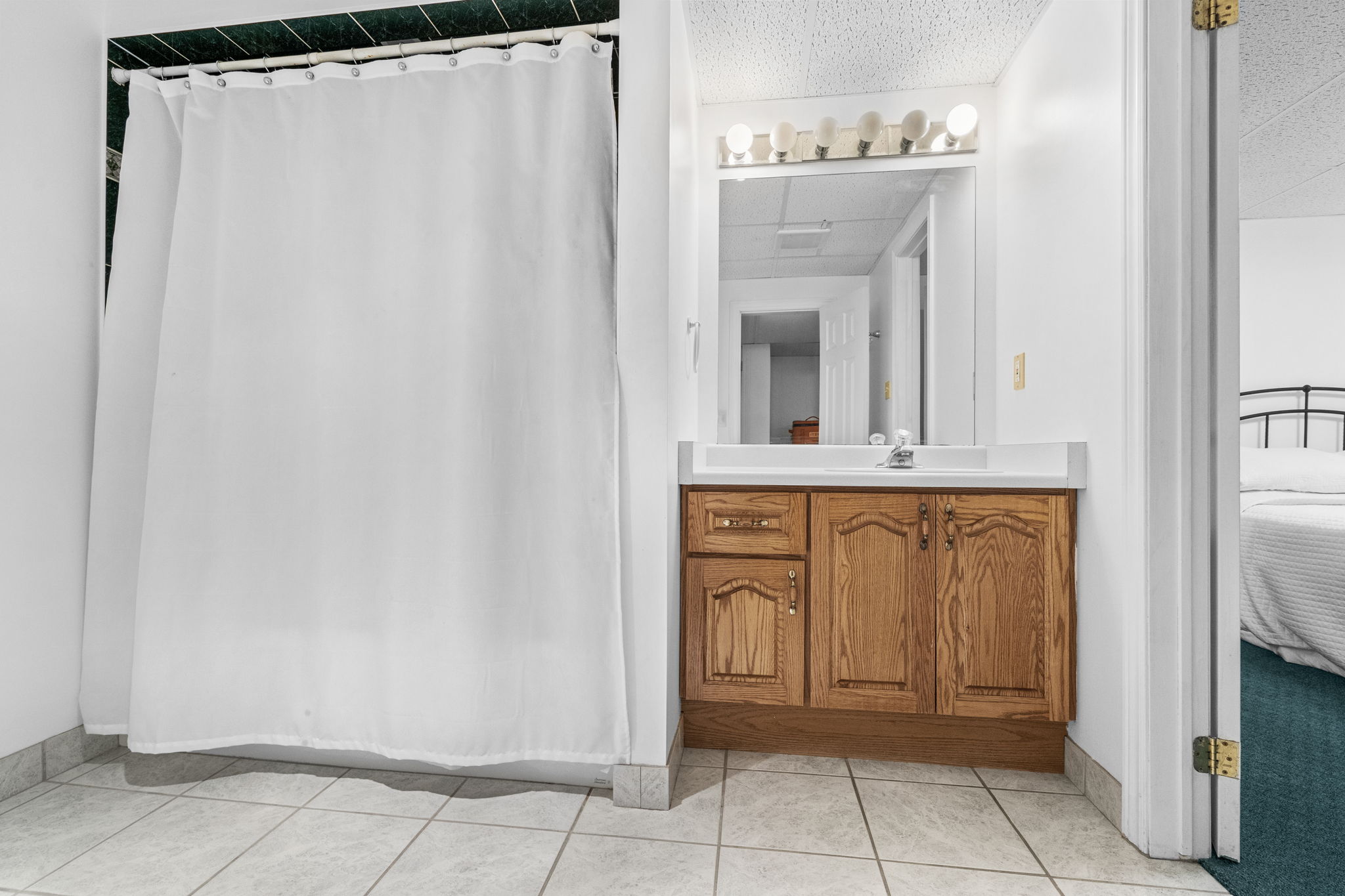 Finished Basement - guest bedroom ensuite bathroom