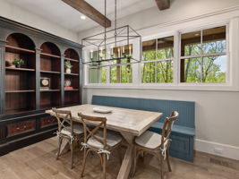 Convenient eat-in dining area