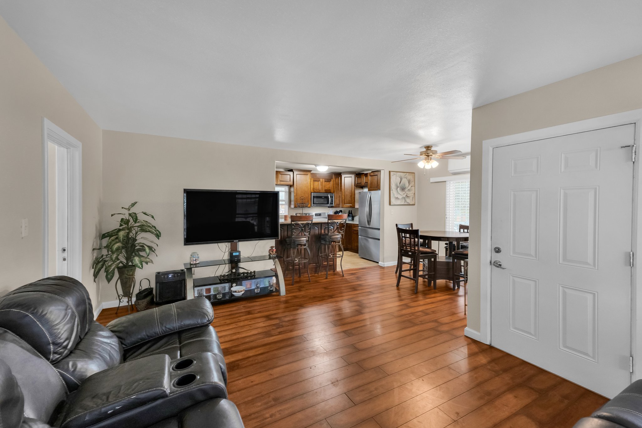 Front Entry, Living & Dining Room