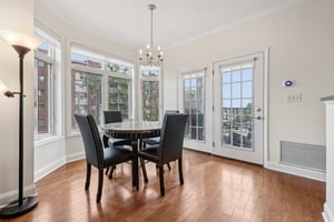 Dining area with access to patio