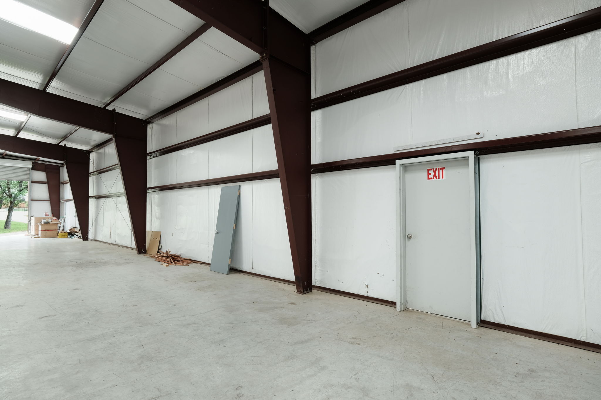 Interior of Warehouse and Exit on North Side of Building