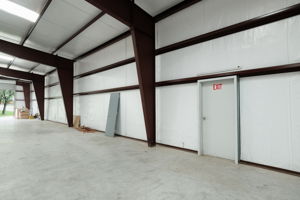 Interior of Warehouse and Exit on North Side of Building