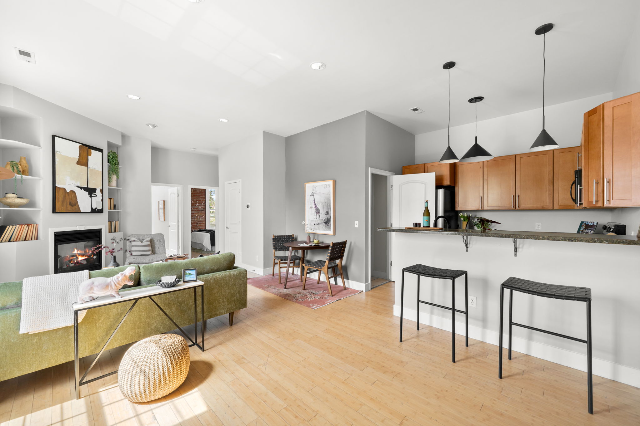 Living room, Dining area & Kitchen