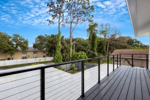 Upper level composite balcony