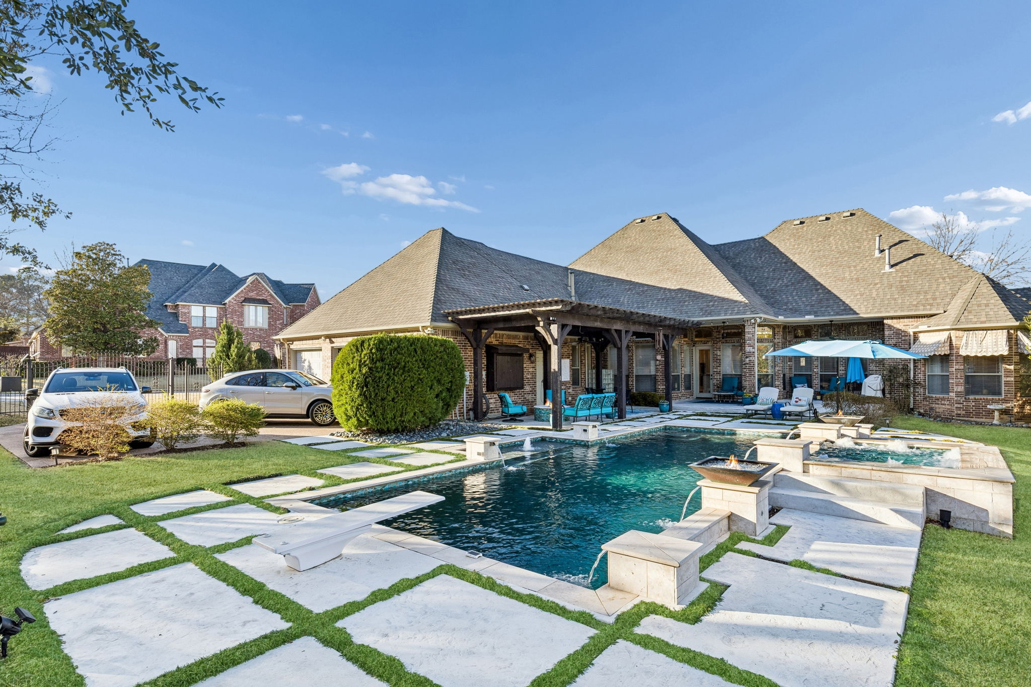 Plenty of yard for play or pets