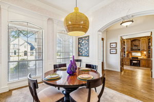 Fromal living off the entry looking out to beautiful front yard and cul de sac