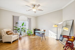 Secondary office or workout room