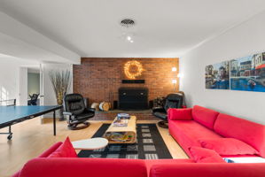 Recreation Room with Fireplace