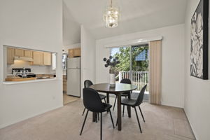 Dining with Slider to Back Deck