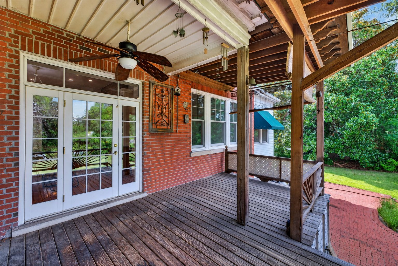 covered back deck