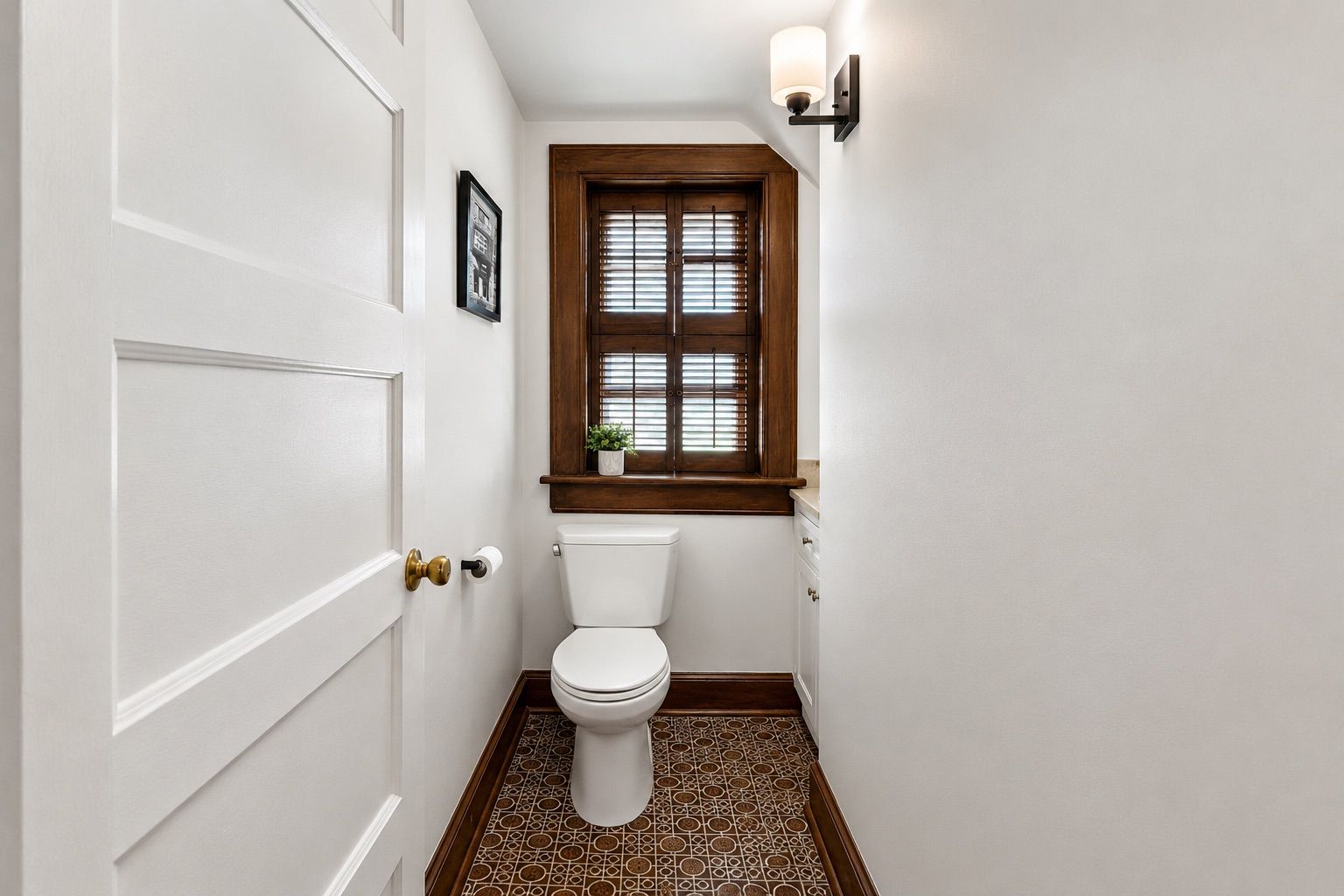 downstairs half bath