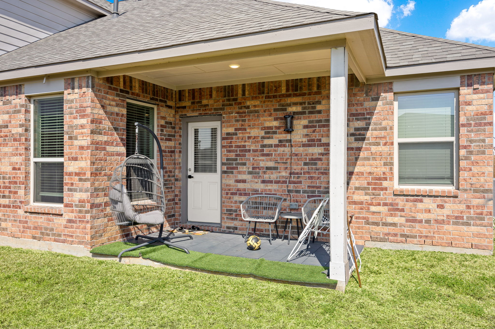 Back covered patio